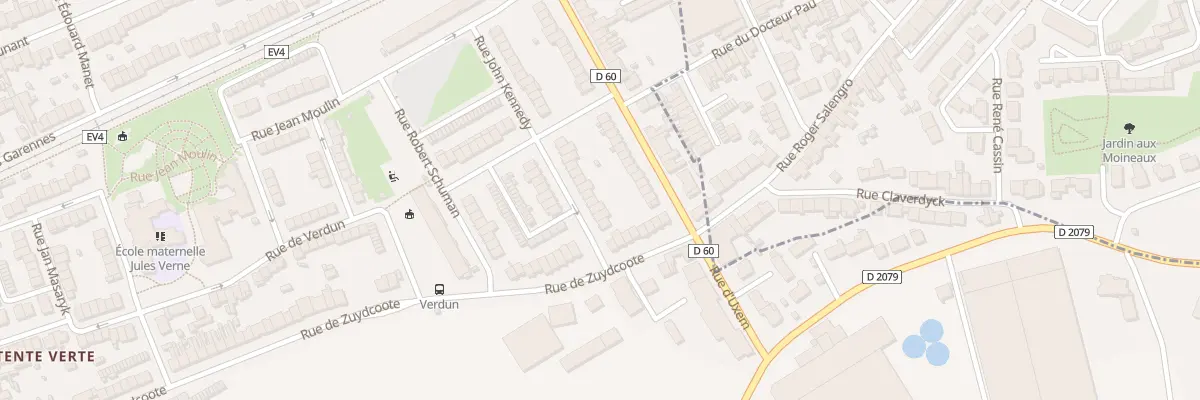 Plan du 44 Rue John Kennedy à Dunkerque