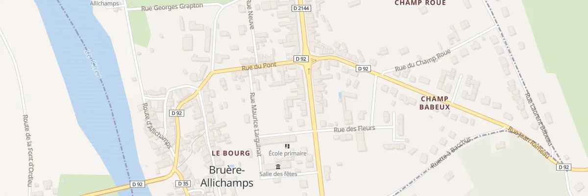 Plan du 10 Av de Saint-amand à Bruère-Allichamps