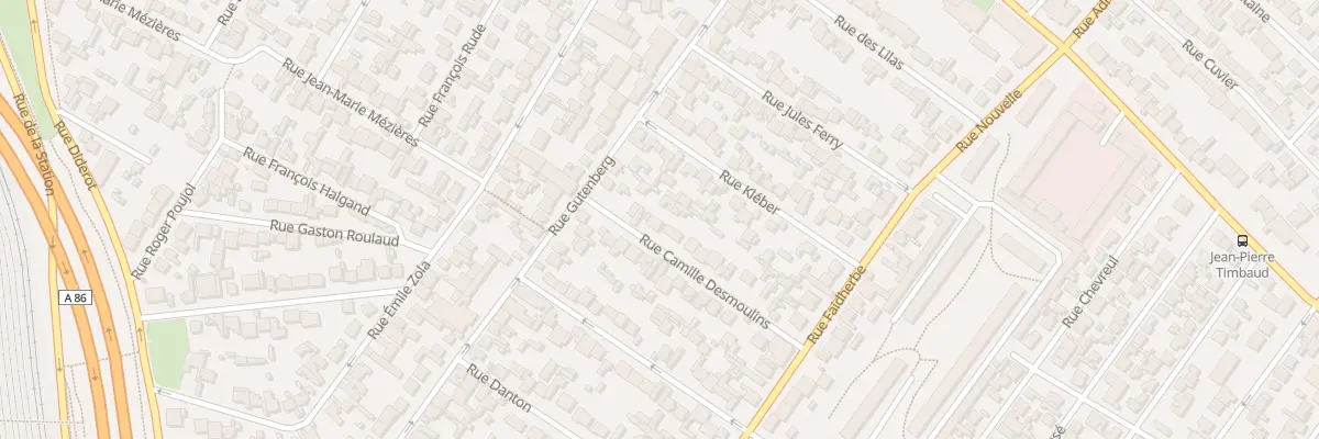 Plan du 26 Rue Camille Desmoulins à Drancy