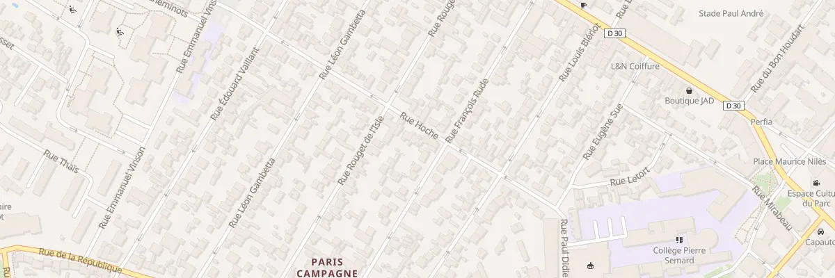 Plan du 29 Rue Hoche à Drancy
