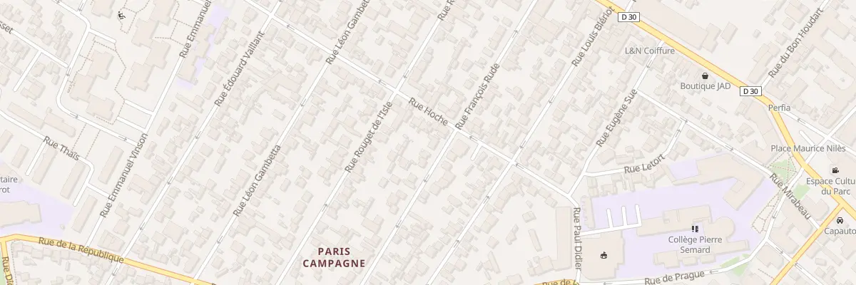 Plan du 44 Rue Francois Rude à Drancy