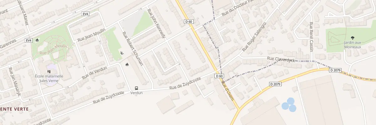 Plan du 38 Rue John Kennedy à Dunkerque