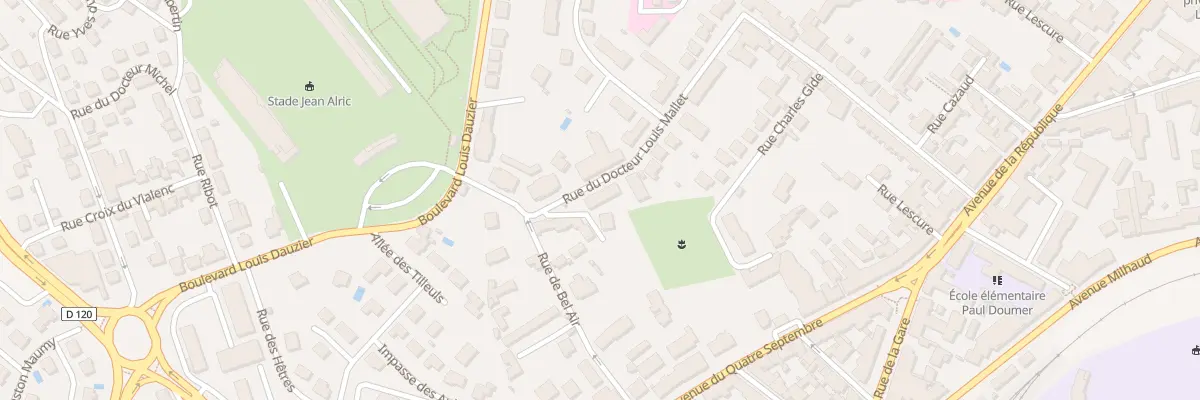 Plan du 25 Rue du Doc Louis Mallet à Aurillac