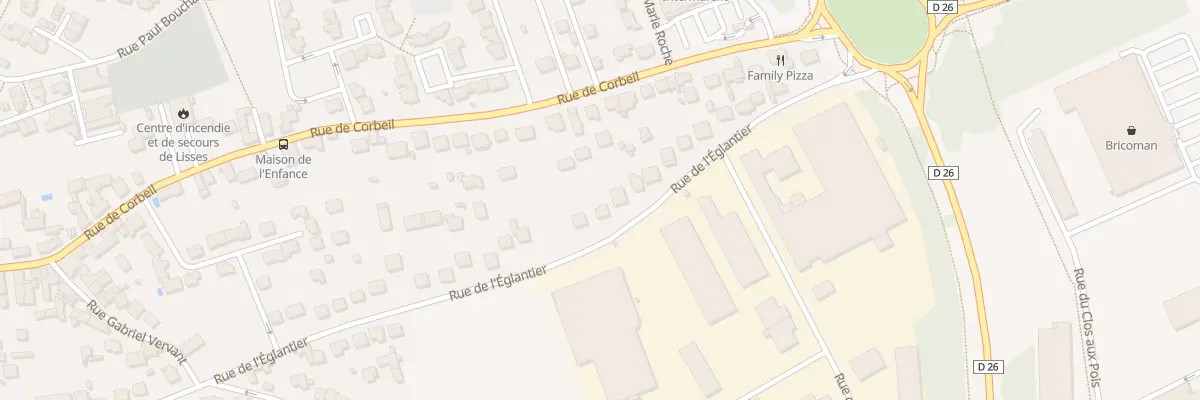 Plan du 45 Rue de l’Eglantier à Lisses