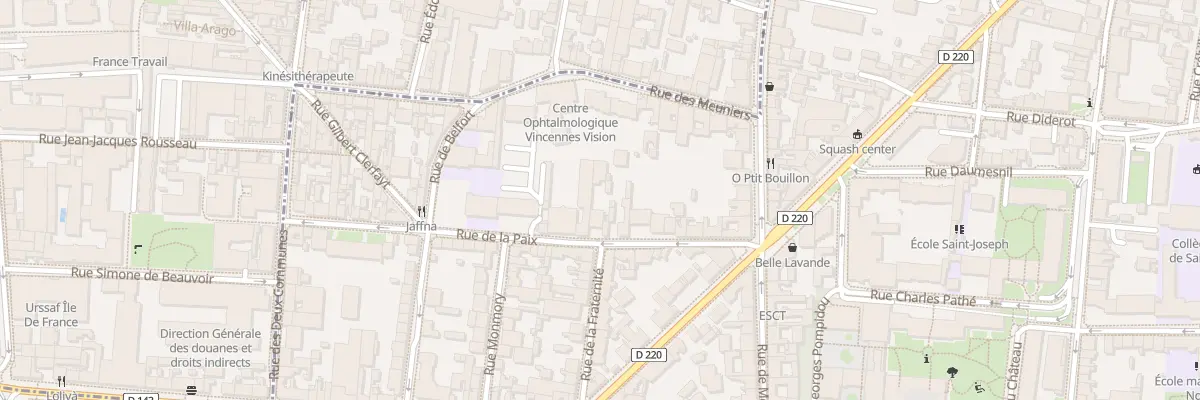 Plan du 18 Rue de la Paix à Vincennes