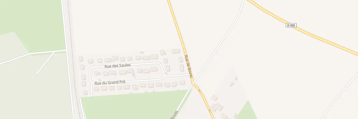 Plan du 33 Rue de Boves à Thézy-Glimont