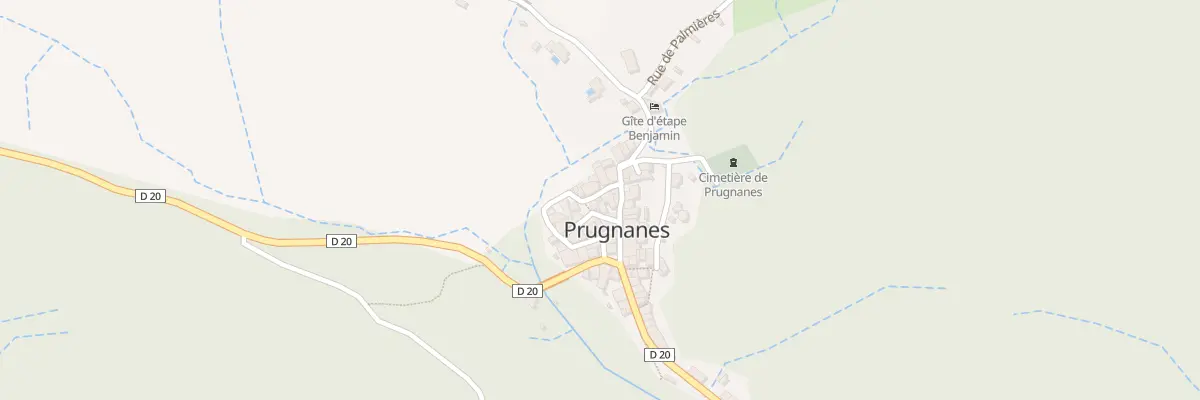 Plan du 9000 Rue de l’Eglise à Prugnanes