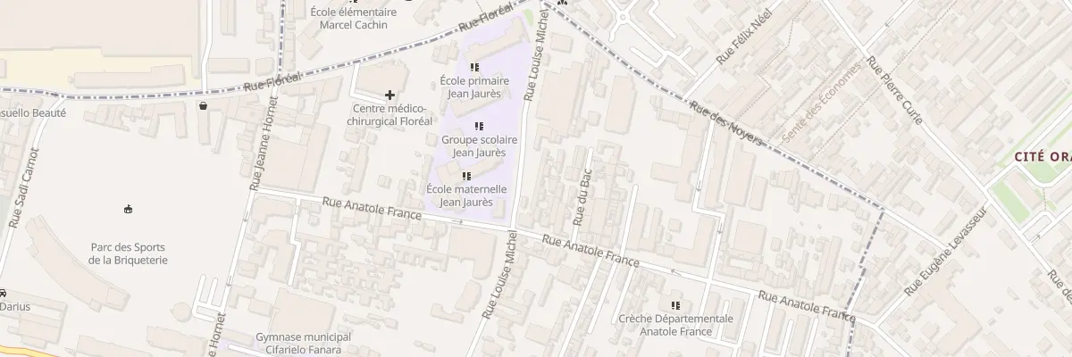 Plan du 59 Rue Anatole France à Bagnolet