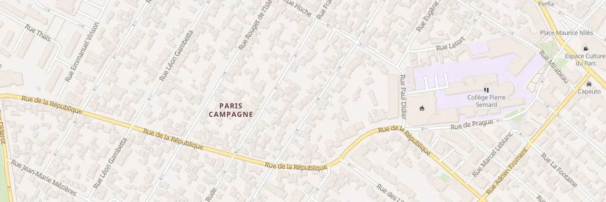 Plan du 24 Rue Lamartine à Drancy