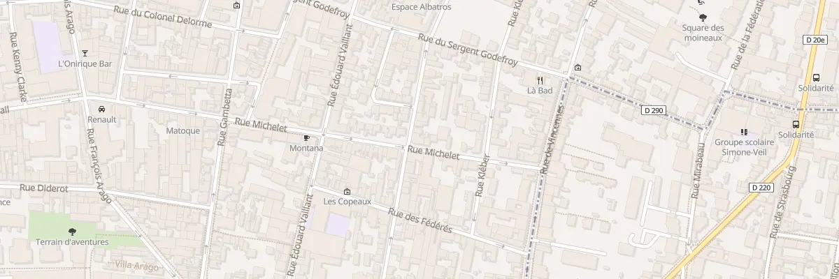 Plan du 24 Rue Michelet à Montreuil