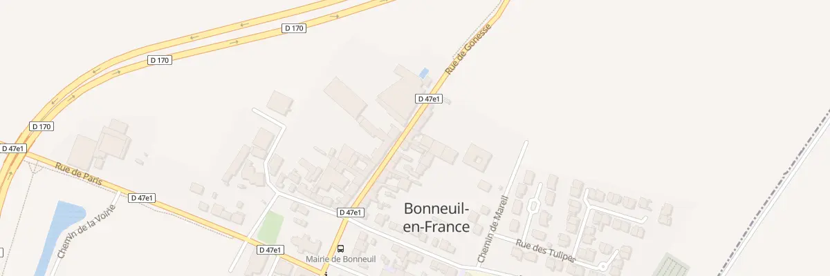 Plan du 20 Rue de Gonesse à Bonneuil-en-France
