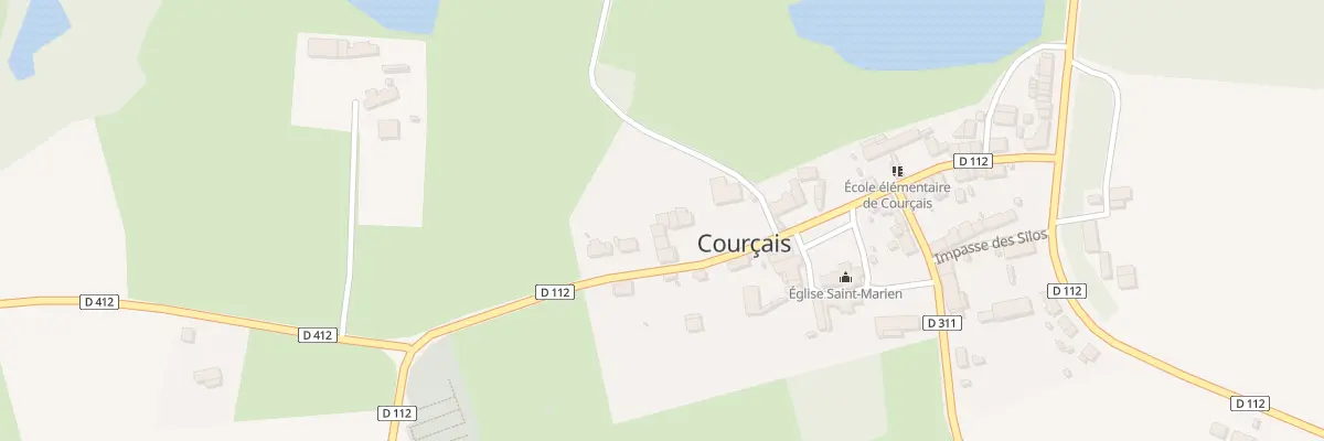 Plan du 5004 Le Bourg à Courçais