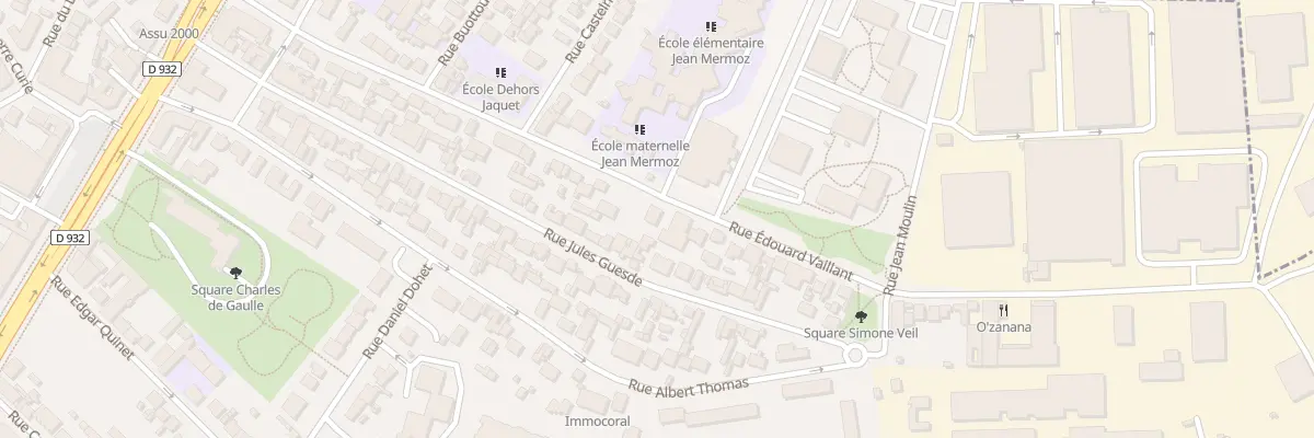 Plan du 30 Rue Edouard Vaillant au Bourget
