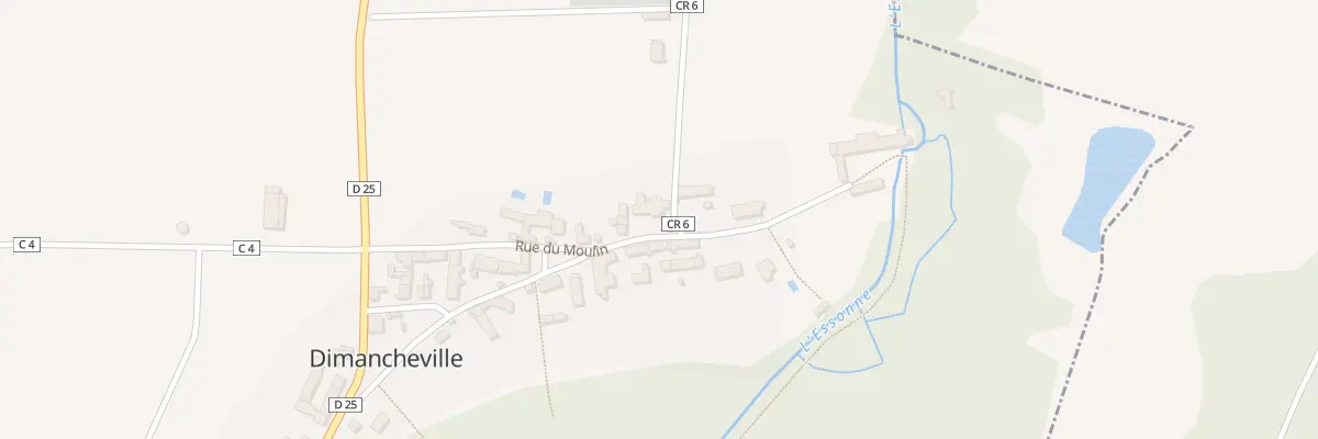 Plan du 10 Rue du Moulin à Dimancheville