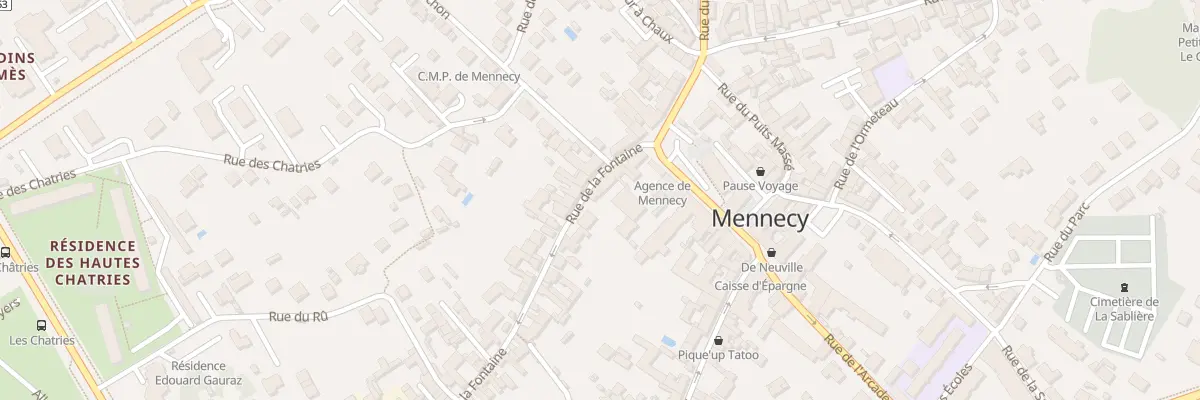 Plan du 5 Rue La Fontaine à Mennecy