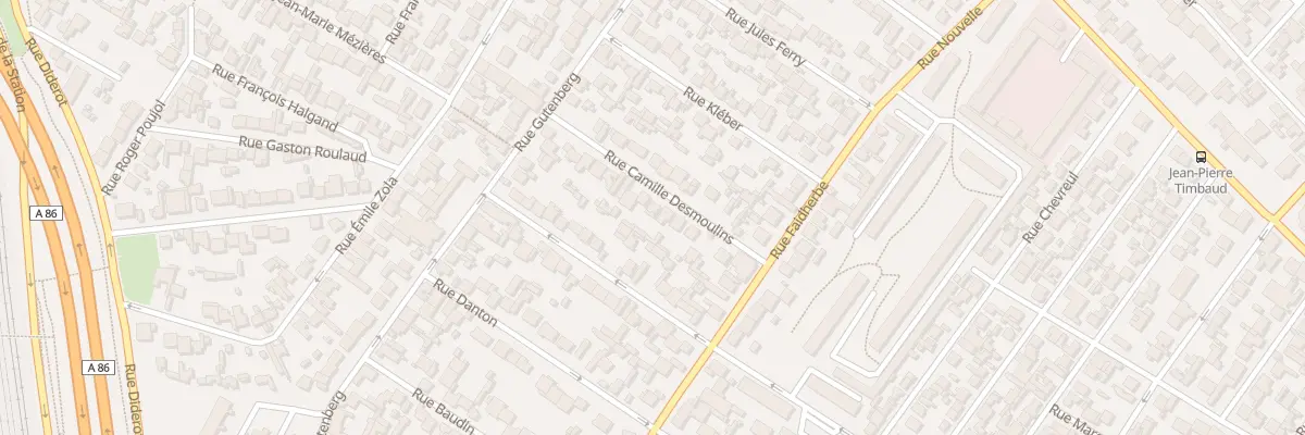 Plan du 15 Rue Camille Desmoulins à Drancy