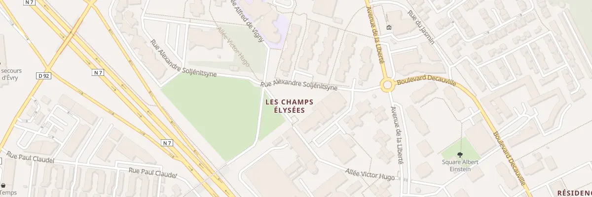 Plan du 1 Rue Alexandre Soljenitsyne à Évry-Courcouronnes