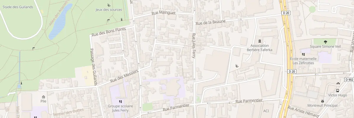 Plan du 23 Vc Str du Tourniquet à Montreuil