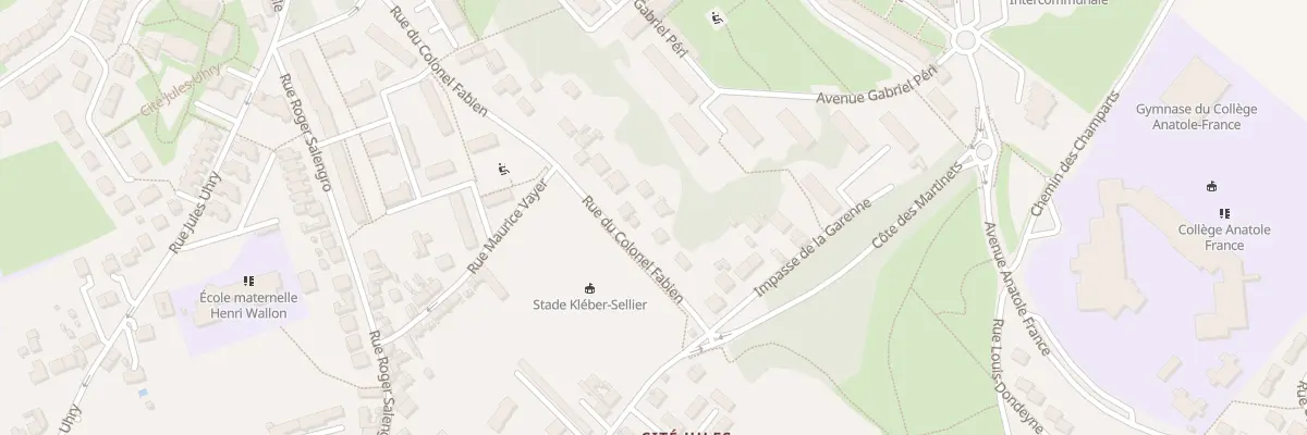 Plan du 9004 Rue du Colonel Fabien à Montataire
