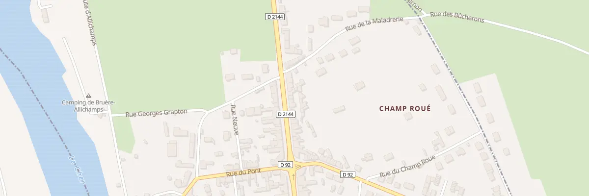 Plan du 26 Rte de Bourges à Bruère-Allichamps