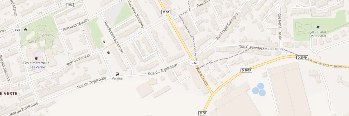 Plan du 1027 Rue de Zuydcoote à Dunkerque