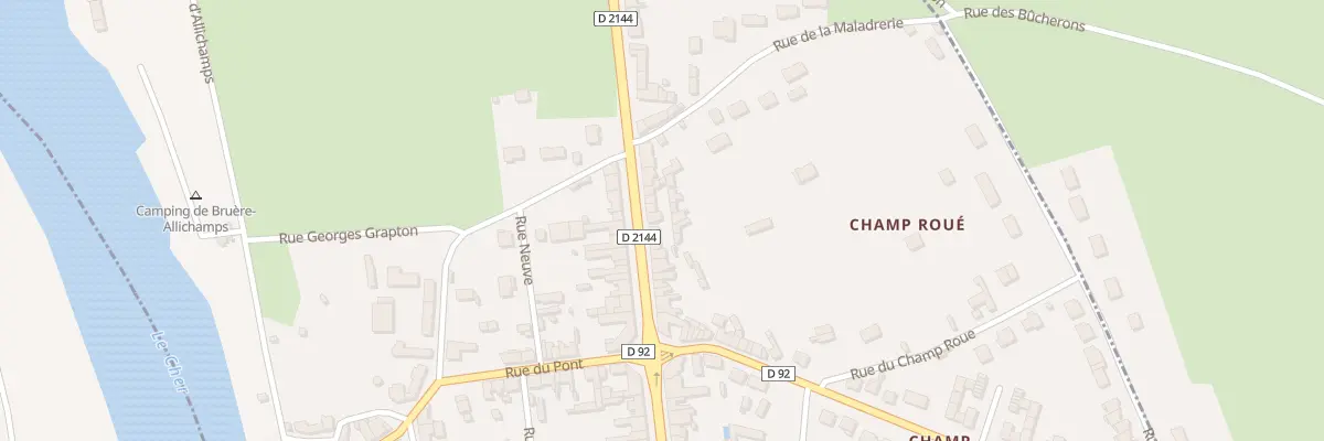 Plan du 22 Rte de Bourges à Bruère-Allichamps
