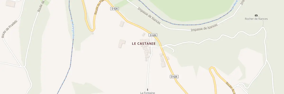 Plan du 5405 Le Castanie à Moyrazès