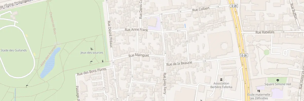Plan du 10 Rue Mainguet à Montreuil
