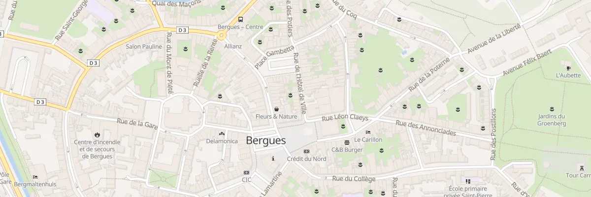 Plan du 7 Rue de l’Hotel de Ville à Bergues