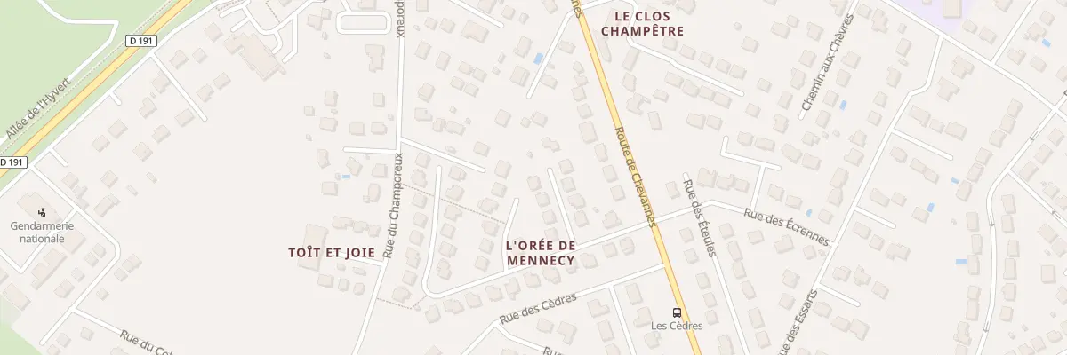 Plan du 12 Rue des Mélèzes à Mennecy