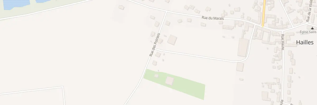 Plan du 5 Rue des Poiriers à Hailles