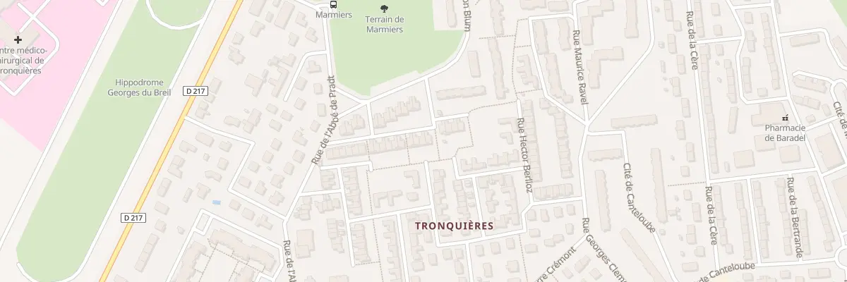 Plan du 30 Rue Wolfgang Mozart à Aurillac