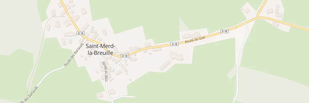 Plan du 32 Rte de Giat à Saint-Merd-la-Breuille