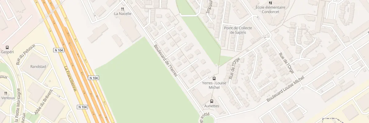 Plan du 7G Bd de l’Yerres à Évry-Courcouronnes