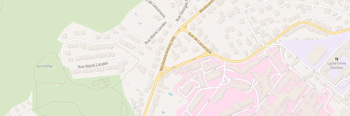 Plan du 36 Bd Louis Dauzier à Aurillac