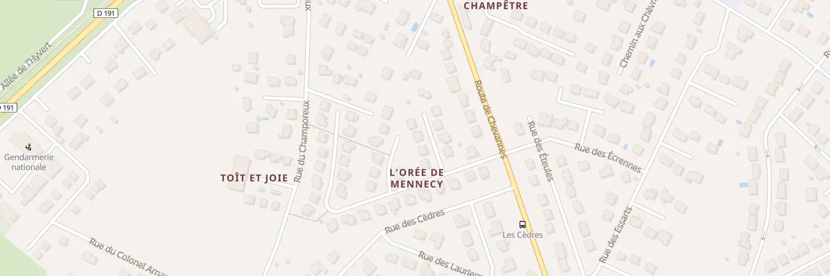 Plan du 14 Rue des Mélèzes à Mennecy