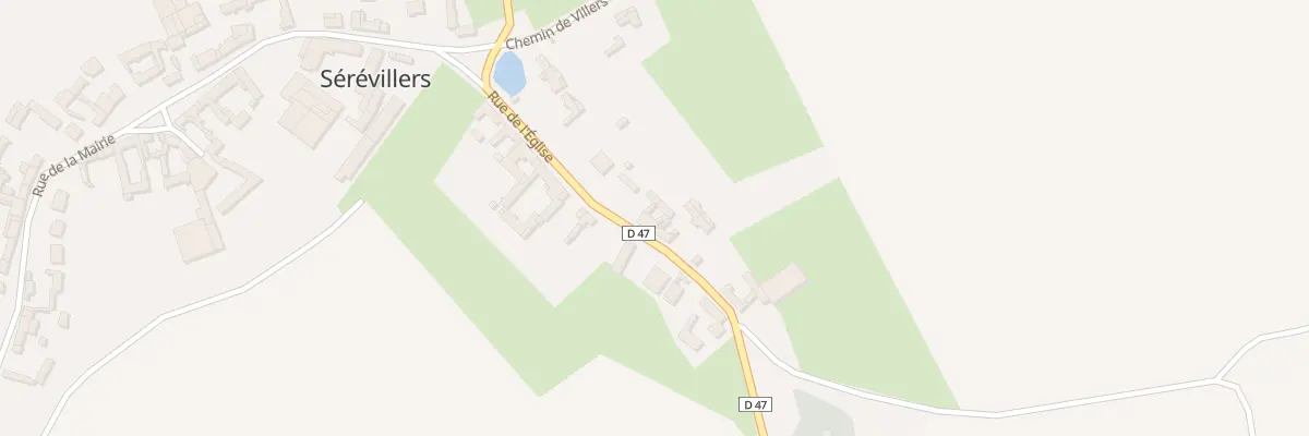 Plan du 6 Rue de l’Eglise à Sérévillers