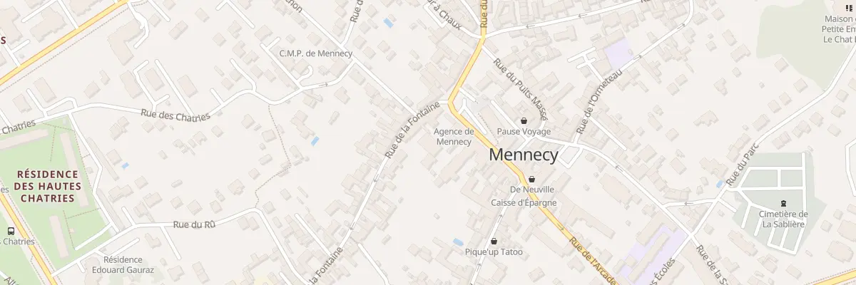 Plan du 3 Rue La Fontaine à Mennecy