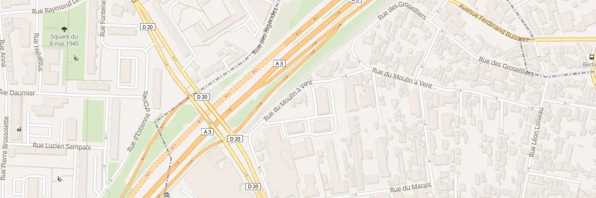 Plan du 22 Rue du Moulin a Vent à Montreuil