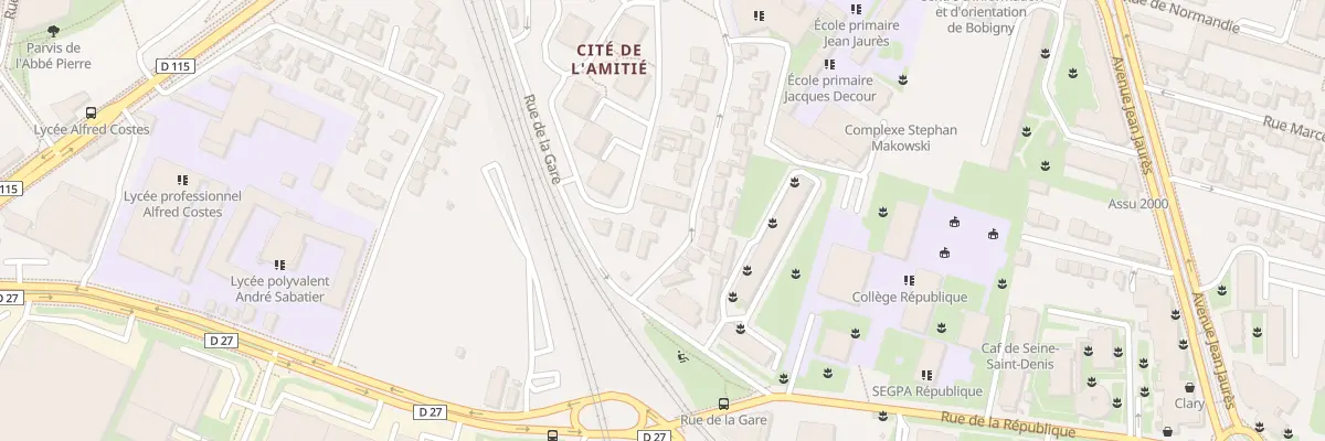 Plan du 86 Rue du Pré Souverain à Bobigny
