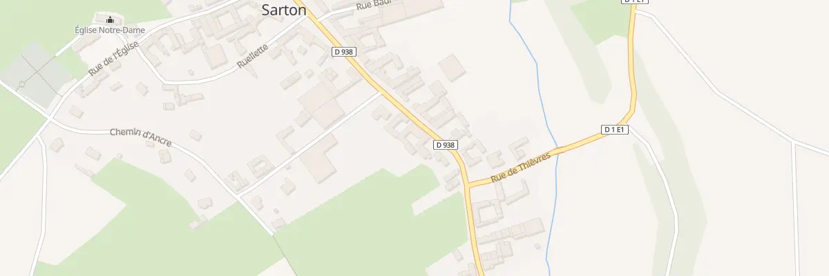 Plan du 16 Rte d’Albert à Sarton