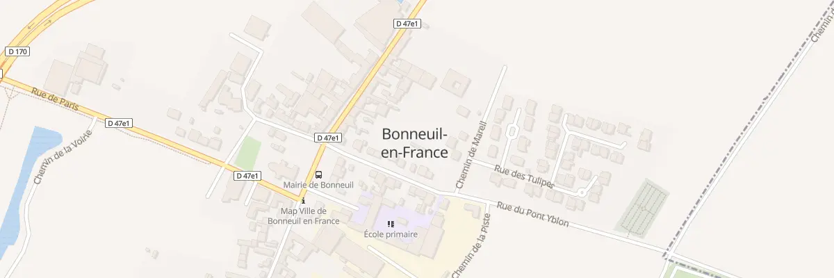 Plan du 9685 Che de Mareil à Bonneuil-en-France