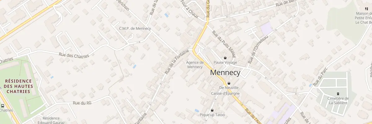 Plan du 1 Rue La Fontaine à Mennecy