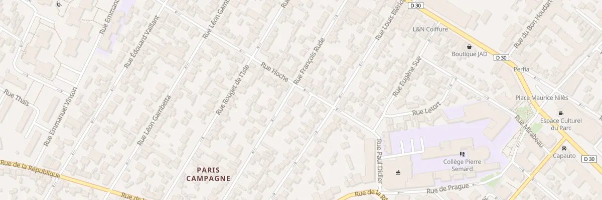 Plan du 39 Rue Francois Rude à Drancy