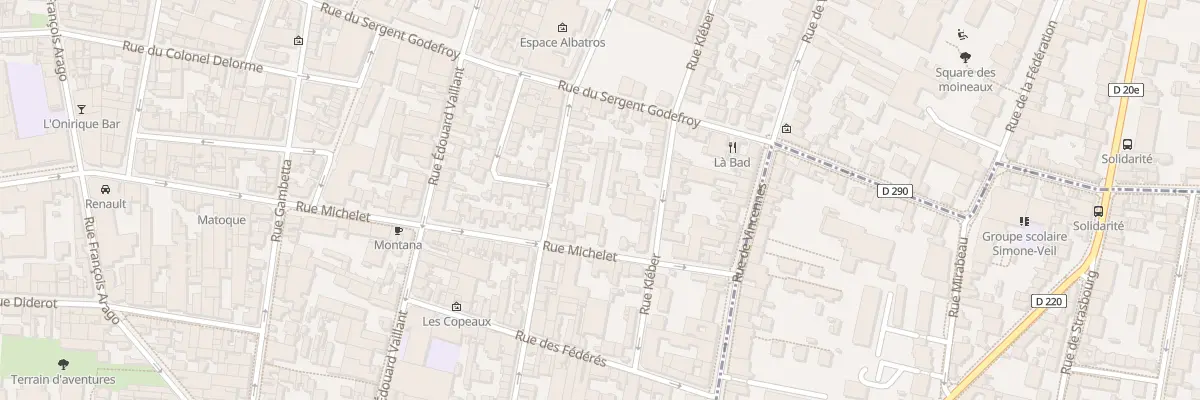 Plan du 18 Rue Michelet à Montreuil