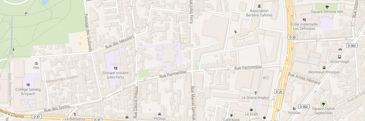 Plan du 26 Rue Parmentier à Montreuil