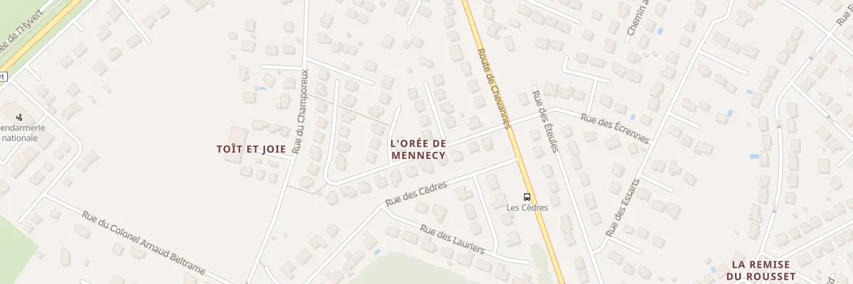 Plan du 18 Rue des Mélèzes à Mennecy