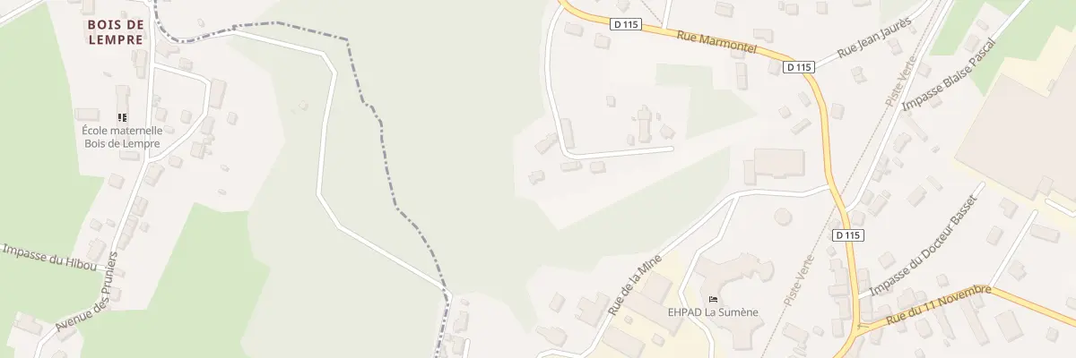 Plan du 4 Qurt du Belvedere à Ydes
