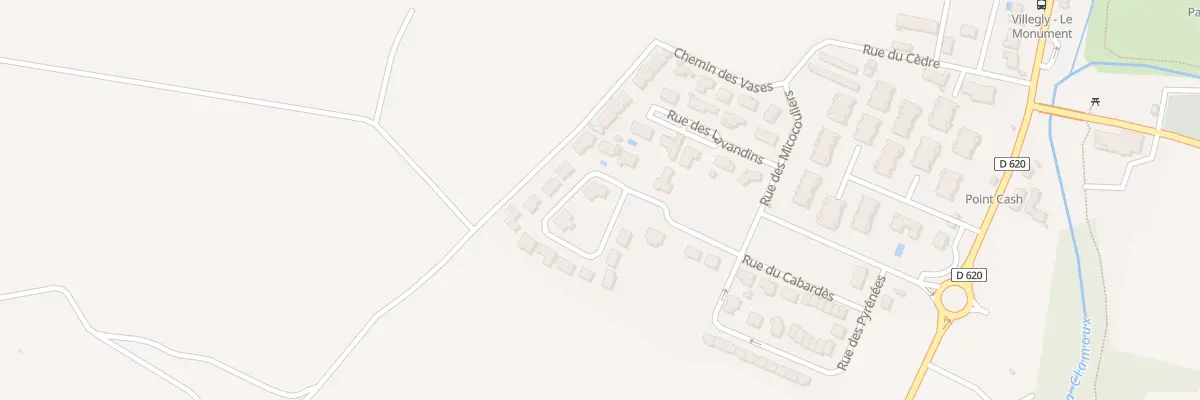 Plan du 2 Rue du Vent d’Autan à Villegly