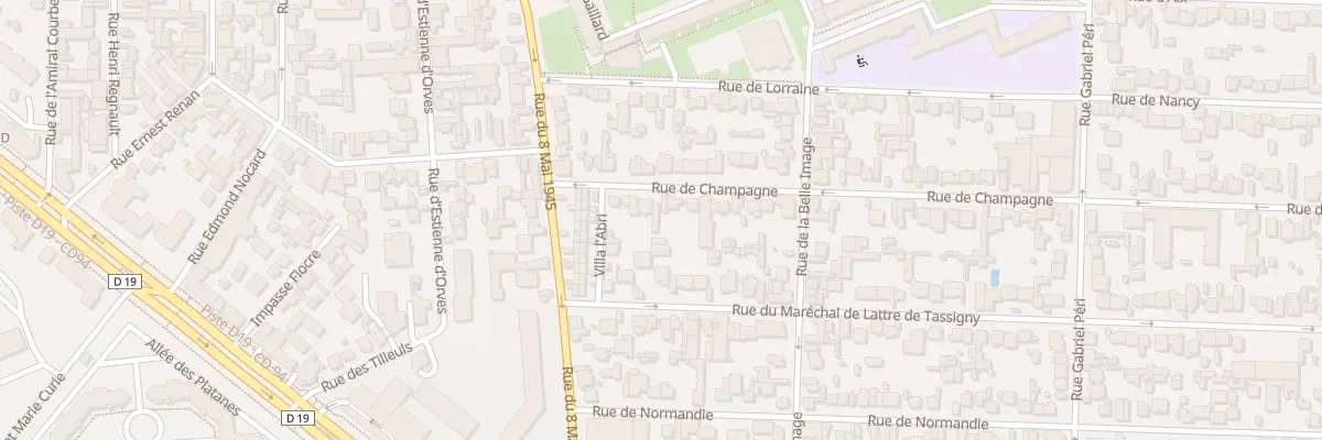 Plan du 14 Rue de Champagne à Maisons-Alfort